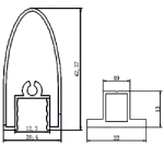 AWP 11 ALUMINIUM LEATHER FILLER PROFILE 